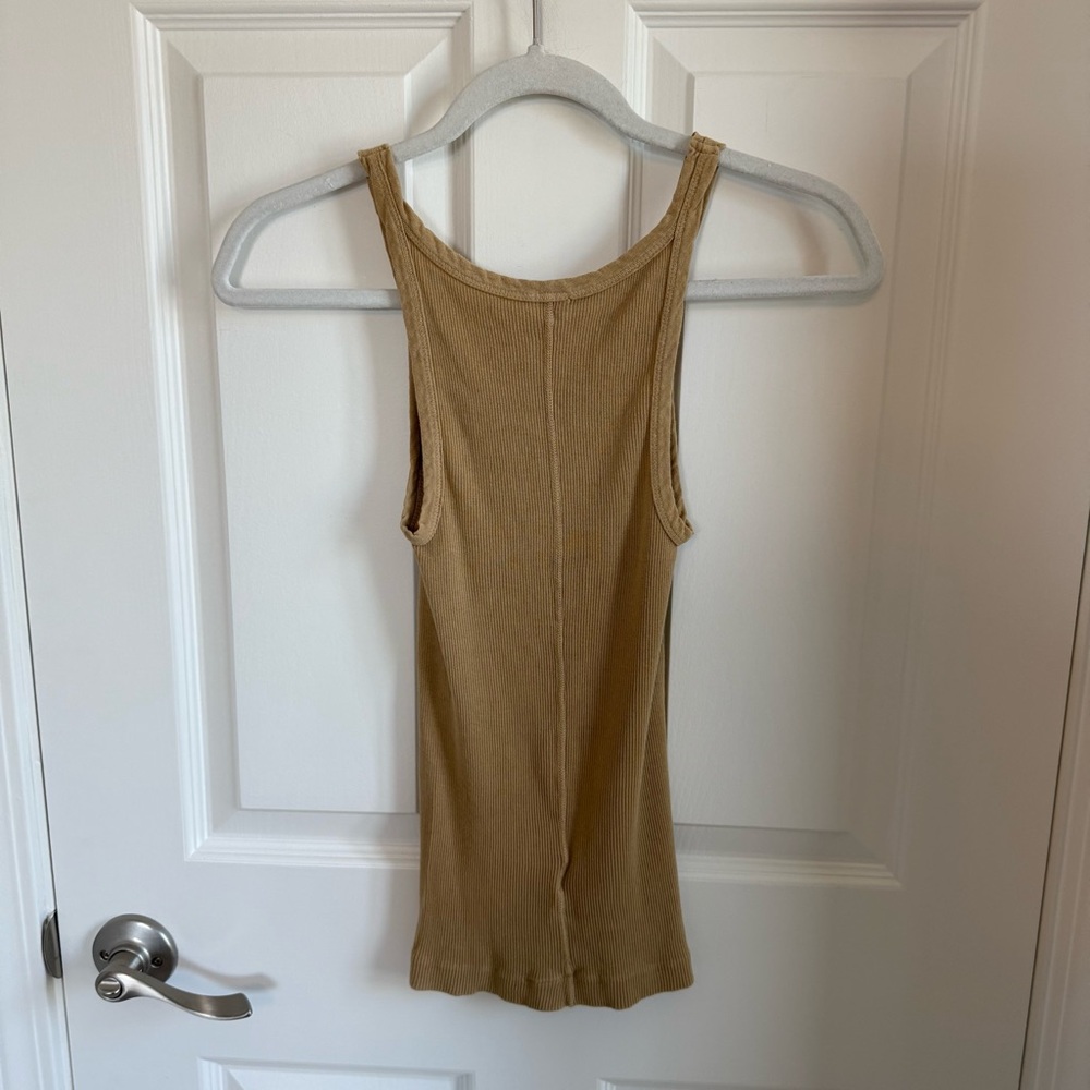 RE/DONE Hanes Ribbed Tank, S - Picture 3 of 7